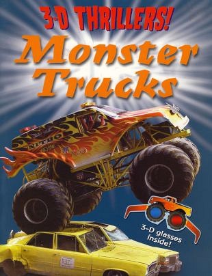 Monsterachtige trucks en snelle machines in driedimensionale acties