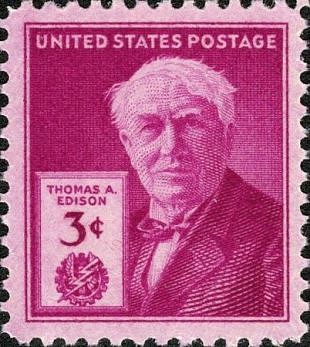 Filatelistische aandacht voor: Thomas Alva Edison (9)