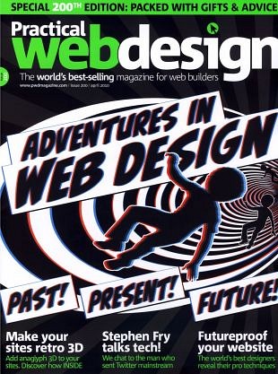 Webdesign tijdschrift geeft info voor 3D op internetsites